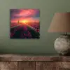 Windmolen - Zonsondergang - Landschap aluminium wit klein -sfeer2