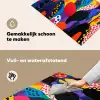 Bloemen - Bladeren - Abstract - Rood Inductie beschemer met haakjes klein -ky-schoon-nl