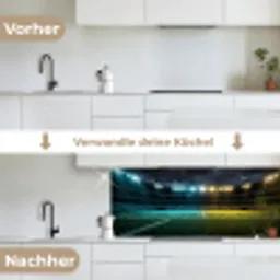 Voetbal - Stadion - Nacht - Modern keuken achterwand 2 middel -voor-na_DE