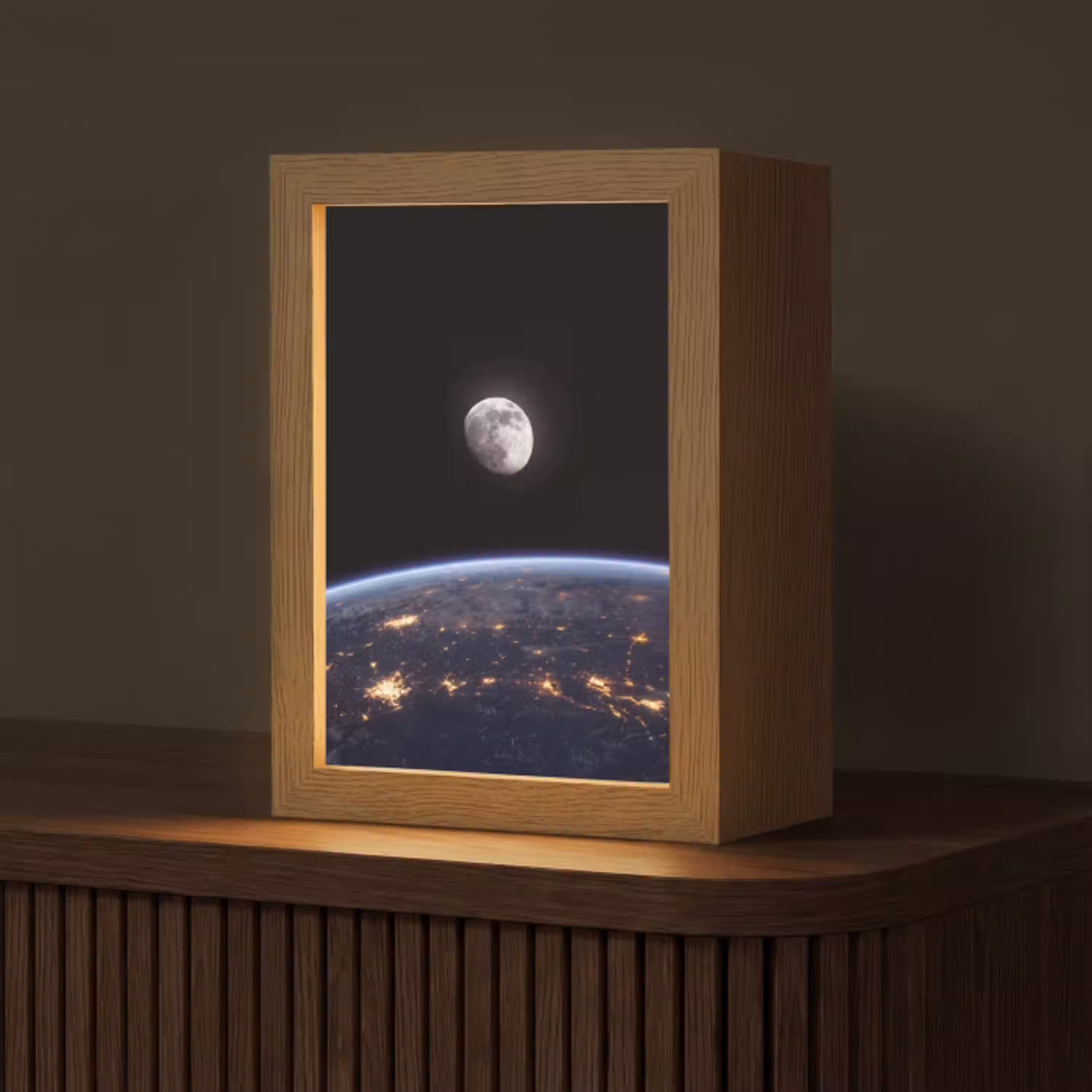 Aarde - Nacht - Ruimte Light Box met kabel (Tafellamp) klein -z3d_website
