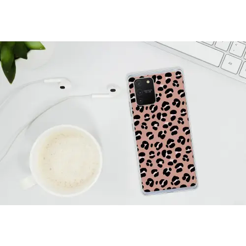 Luipaard - Vlekken - Beige - Roze Telefoonhoesje Samsung Galaxy S10 Lite klein 364 -oordopS10Lite
