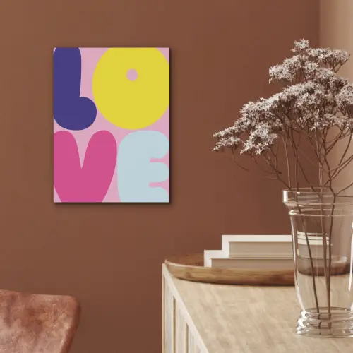 Love - Valentijn - Kleurrijk PET vilt klein -sfeer4