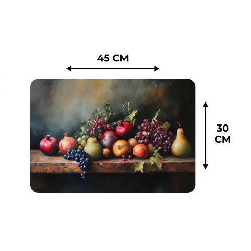 Rustiek - Stilleven - Fruit Placemat vinyl groot -specs