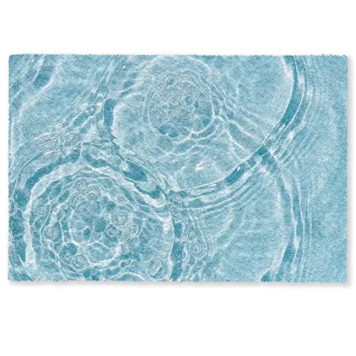 Water - Blauw - bubbels Deurmat klein -zkaufland3d