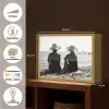 Vrouwen - Zonnehoed - Strand - Zwart - Wit Light Box met batterij (Wandlamp) middel -USP_websiteoverzichtNL
