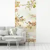 Takken - Bloemen - Vogeltjes - Roze fotobehang vinyl groot -woonkamer