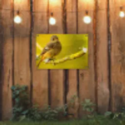 Dieren - Vogel - Tak tuinposter los doek klein -sfeer1