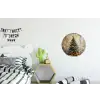 Kerstboom - Vintage - Kerst - Cadeau Wandcirkel aluminium klein -kinderkamer