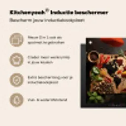 Wereldkaart van Kruiden Inductie beschermer vinyl 3mm middel -zzzzzzusp-haakje_NL