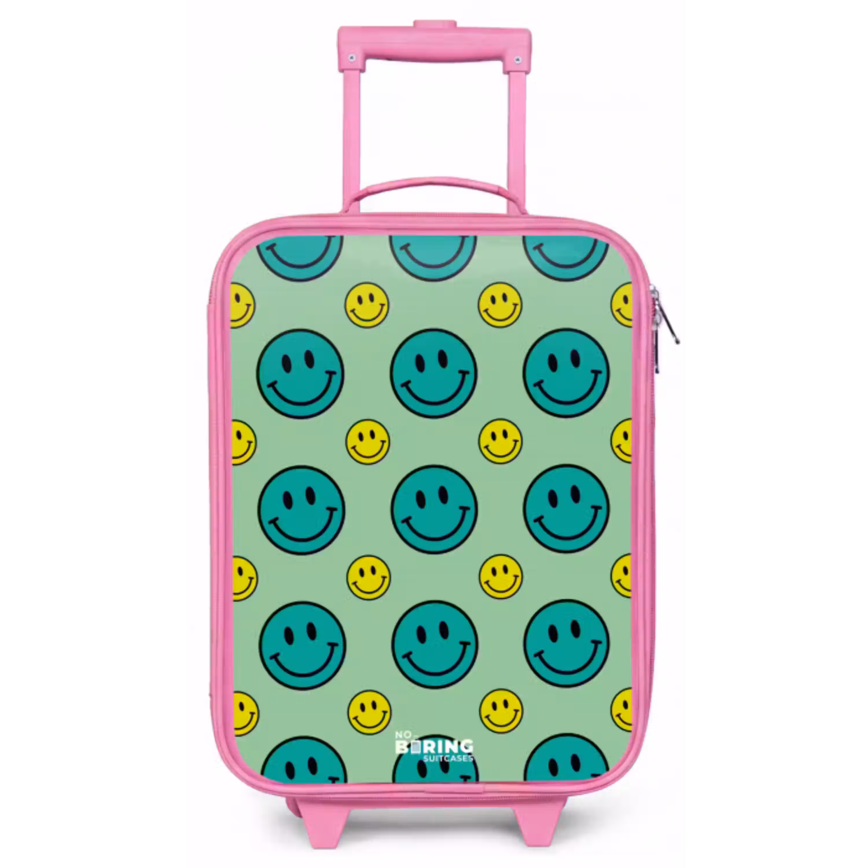 All smiles groen Kinderkoffer - Roze klein -zz3dotto