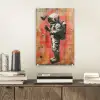 Graffiti - Astronaut - Street art - Ruimte - Banksy plexiglas 5mm klein -sfeer1