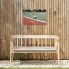 Matcha Club - Tennis - Matcha Tuinposter op houten frame 2 cm dik klein -sfeer4
