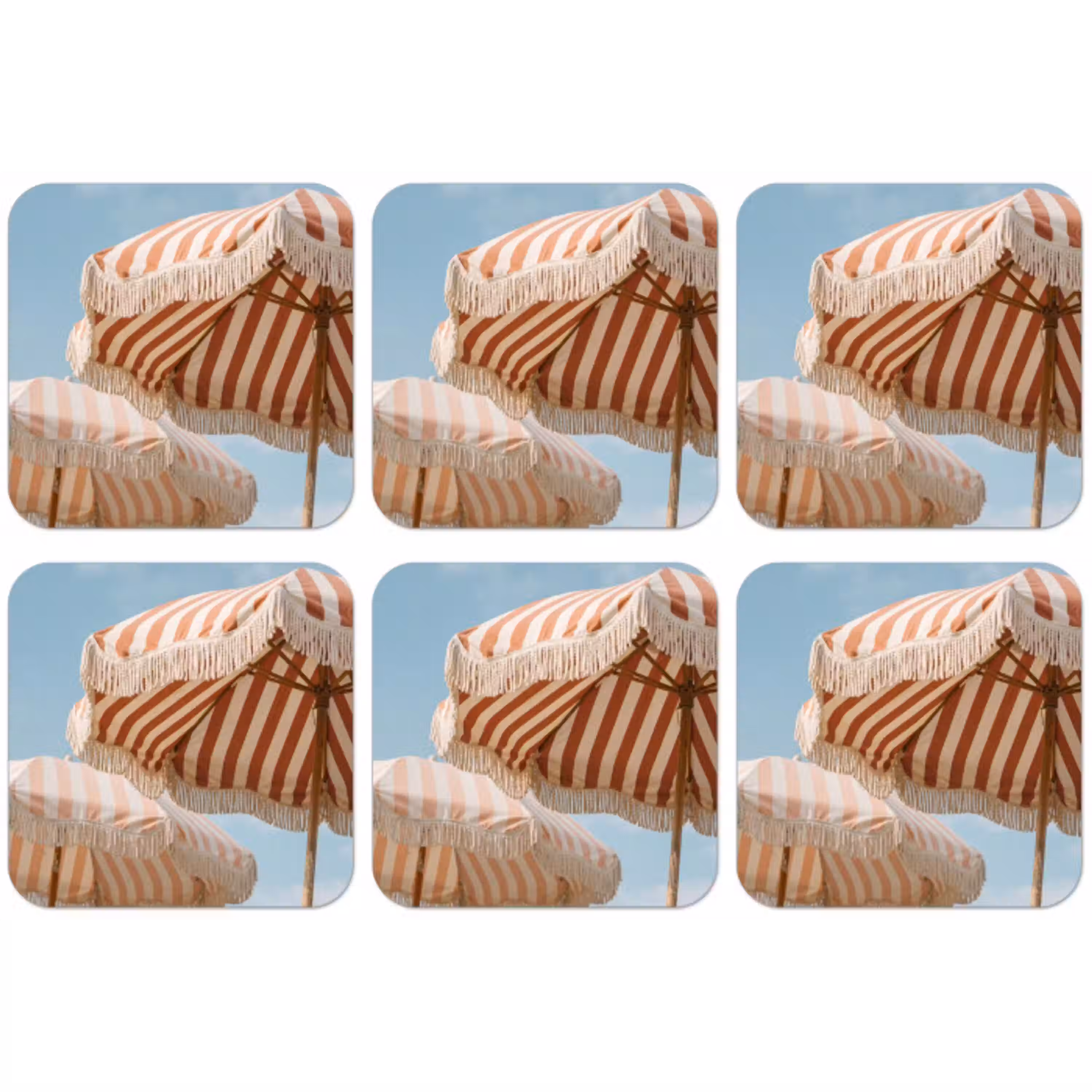 Parasol - Lucht - Rood onderzetter kurk middel -zkaufland3dotto