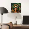 Vrouw - Panterprint - Jungle - Natuur - Luxe aluminium wit klein -sfeer5