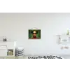 Vrouw - Groen - Bril - Aesthetic - Modern textielposter latten blank klein -kinderkamer