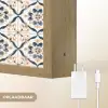 Bladvorm - Patroon - Kleurrijk Light Box met batterij (Wandlamp) middel 907 -USP_websiteoplaadbaarNL