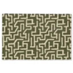 Abstract - Lijnen - Groen Vloerkleed Rechthoek klein 1091 -3d