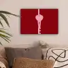 Love - Hart - Rood canvas 2cm klein -sfeer1