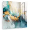 Abstract - Kunst - Gold - Blauw plexiglas 5mm klein -zzzproduct_nieuw
