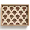 Schelpen - Bruin - Patroon Dienblad Rechthoek middel -z3d_shopping
