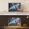 Dino - Ruimte - Jongens Light Box met batterij (Wandlamp kind) middel -sfeer3_kind
