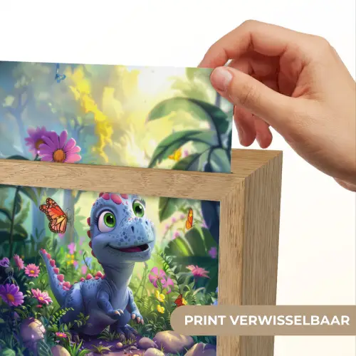 Dino - Paars - Baby - Dinosaurus Light Box met kabel (Kinderlampje) klein -USP_websiteprintNL