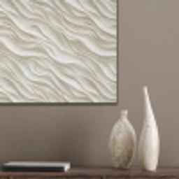 Golven - Wit - Minimalistisch PET vilt klein 837 -sfeer6_closeup
