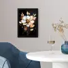 Bloem - Verf - Goud - Graffiti - Modern fotolijst zwart zonder passe partout klein -sfeer4