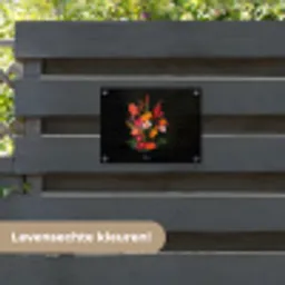 Boeket - Bloemen - Exotisch tuinposter los doek klein -sfeer3