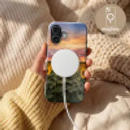 Zonnebloemen - Heuvellandschap - Geel Toughcase MagSafe Apple iPhone 17 klein -USP_MagsafeV