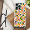 Vierkanten - Kleurrijk - Golvend Hoesje iPhone 16 Pro Max met koord klein -sfeer4