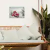 Auto - Rood - Cadeaus - Winter - Sneeuw - Kerst tuinposter los doek klein -sfeer7