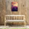Lavendelveld - Quote - Zonsondergang Tuinposter op houten frame 2 cm dik klein -sfeer4