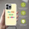 Hartje -  Moeder - Tekst - Kleurrijk Hoesje iPhone 16 Pro Max met koord klein -sfeer2_NL