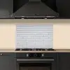 Bakstenen - Geverfd - Wit - Minimalistisch keuken achterwand spatscherm klein 900 -sfeer1