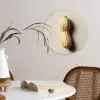 Pinda - Ruw - Beige Wandcirkel plexiglas klein -sfeer4