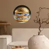 Delftsblauw - Goud - Burger Wandcirkel behangsticker klein -sfeer1