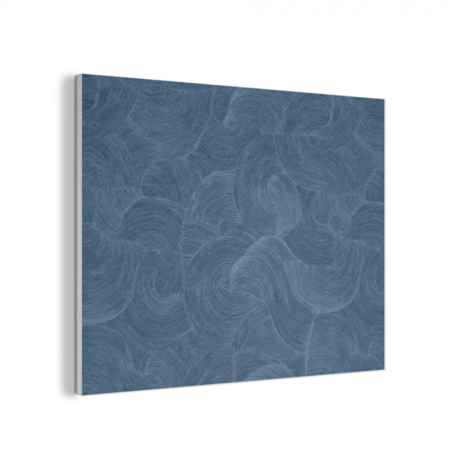 Golven - Textuur - Patroon - Blauw PET vilt klein 837 -3d