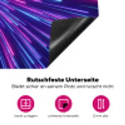 Dynamisch - Ruimte - Kleurrijk Inductie beschermer vinyl 3mm klein -zzzzzzz-lf-onderkant