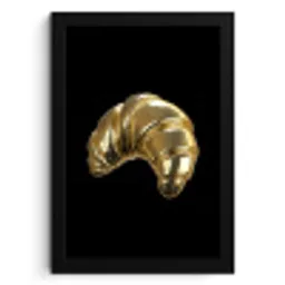 Croissant - Brood - Goud - Zwart KitchenYeah - Keuken - Fotolijst klein -3d