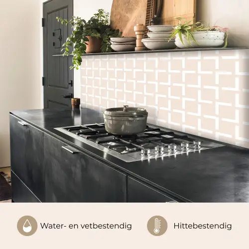 Design - Lijn - Patroon - Beige keuken achterwand 2 middel 871 -usp_NL