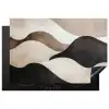 Golven - Abstract - Beige Inductie beschermer vinyl 3mm klein -3d