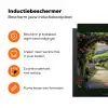 Doorkijk - Tuinboog - Bloemen - Natuur - Pad Inductie beschermer vinyl 3mm middel -zzzzzzz-td-ups