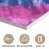 Hartvormig - Tie dye - Paars PET vilt klein -closeup_NL