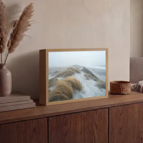 Duinen - Strand - Planten - Natuur Light Box met batterij (Wandlamp) middel -sfeer2