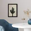 Cactus - Subtiel - Groen fotolijst zwart zonder passe partout klein -sfeer4