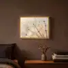 Paardenbloem - Abstract - Natuur - Beige Light Box met batterij (Wandlamp) middel -sfeer4