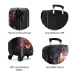 Vlindermerrie NBS - Handbagage koffer - Kinderen Unisex middel zzzzzzzbolletjes_DE