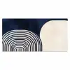 Donkerblauw - Abstract - Lijnen Muismat XXL klein -3d_leeg