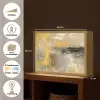 Abstract - Geel - Modern - Beige Light Box met batterij (Wandlamp) middel -USP_websiteoverzichtNL